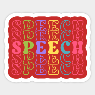 Speech therapy, Speech pathology, Speech language pathologist, slp, slpa, speech teacher Sticker